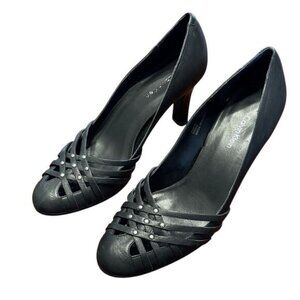 Calvin Klein Junya Black Nappa Leather 3.5” Heels Women’s US 8.5 M